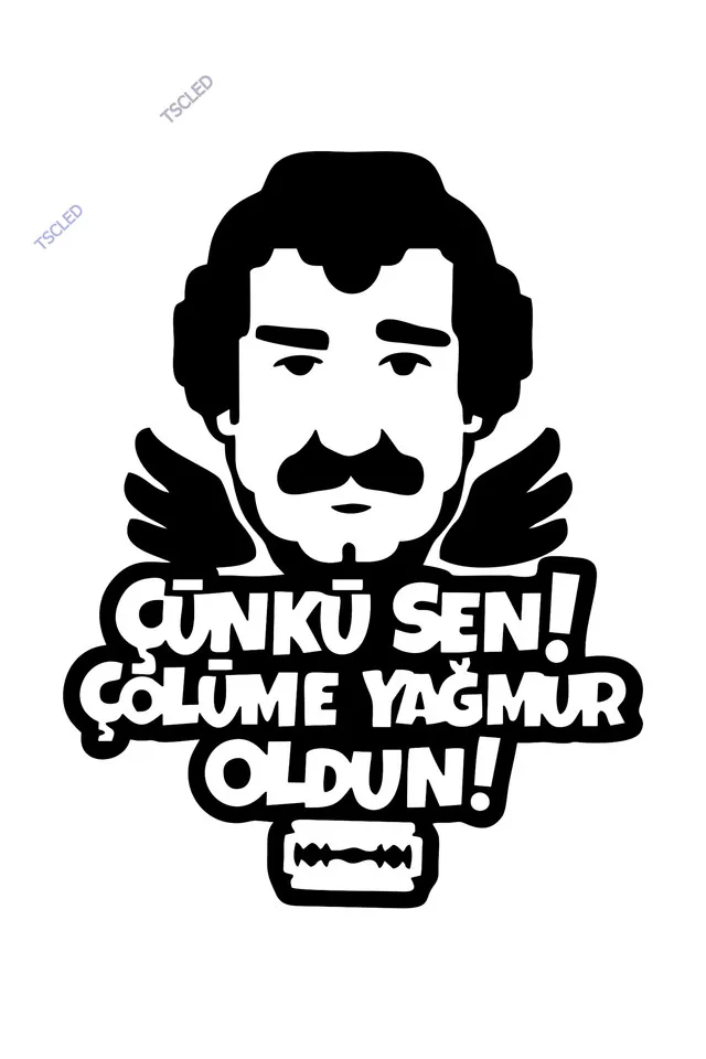 

Muslum Gürses Sticker Because You Çölüme Rain Did Become