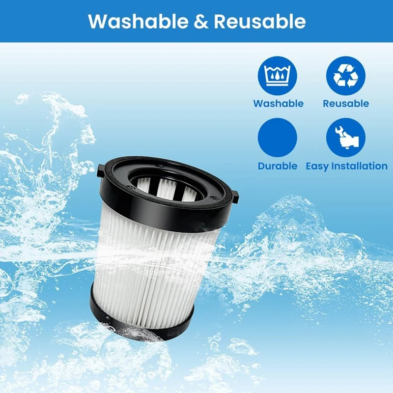 HEPA Vacuum Filter For Fabuletta FSV001 FSV101 Girnoor G160&ampG165 Lubluelu 202 Cordless Stick Cleaners