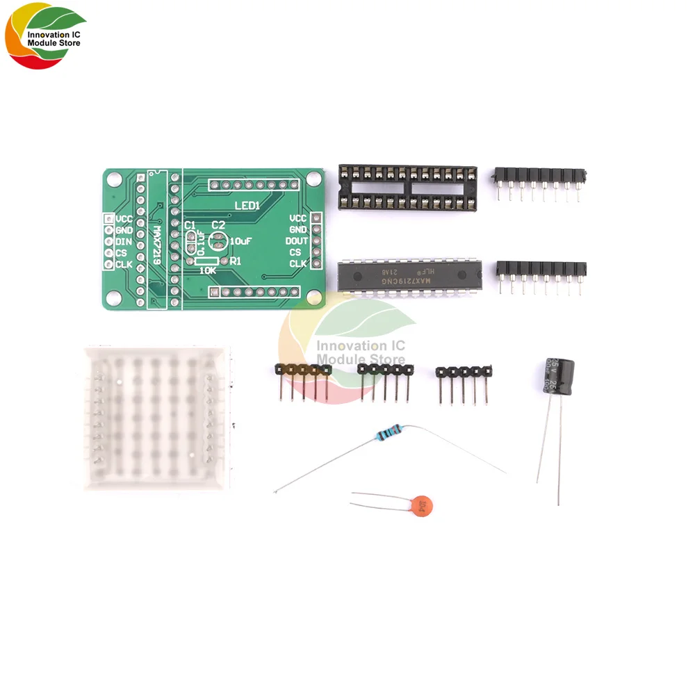 

MAX7219 Dot Matrix Module Display Module MCU Control Module 8*8 Dot Matrix Module 5V MCU LED Display Control Module DIY Kit