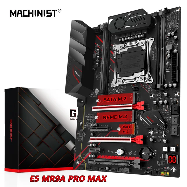 MACHINIST MR9A PRO MAX X99 Motherboard Support LGA 2011-3 Intel Xeon E5 V3&V4 CPU Processor DDR4 RAM Memory B85 chip ATX 1