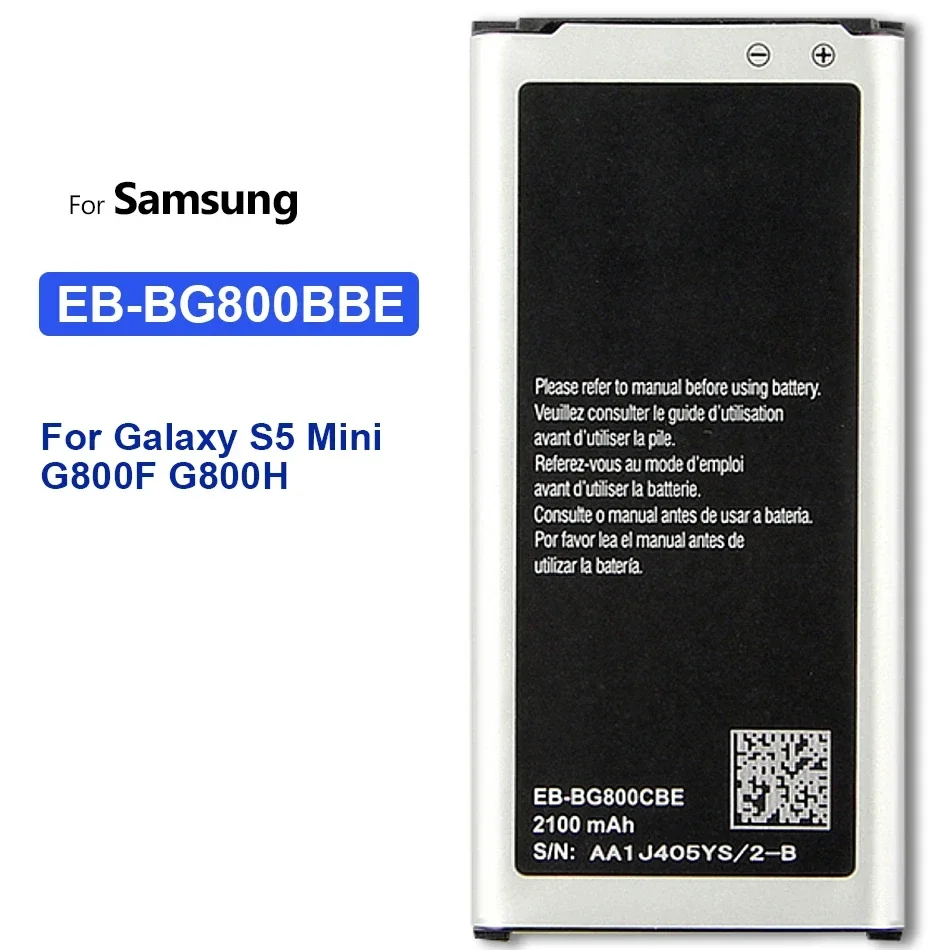 Аккумулятор для Samsung Galaxy S5 Mini EB-BG800BBE 2100 мАч трек-код G800F G800H S5mini