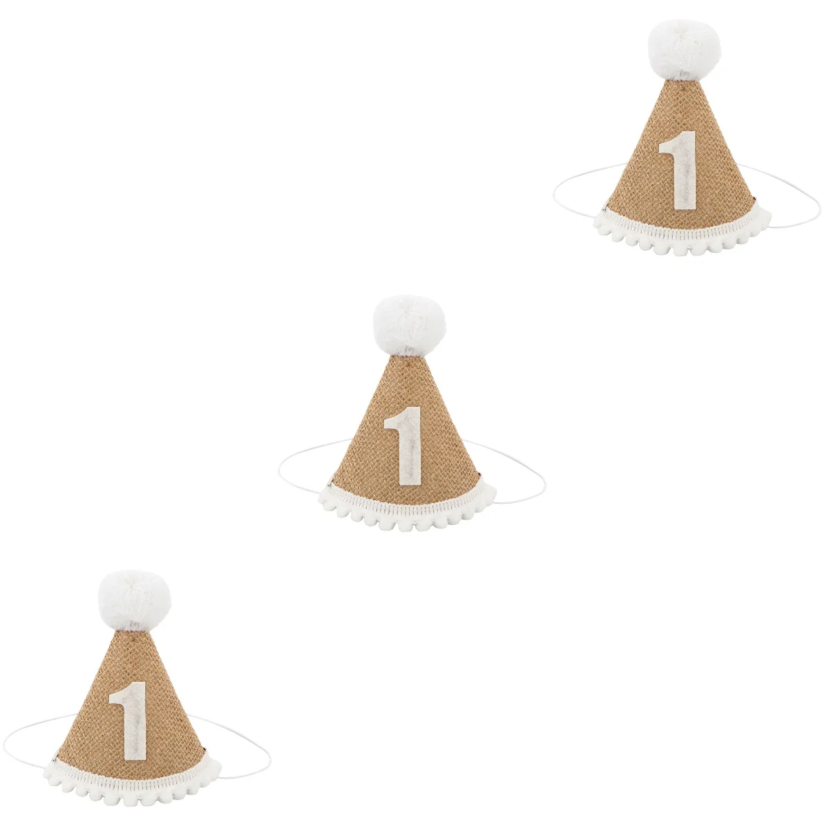 

3pcs Boys and Infant Toddler Newborn 1st Birthday Party Hat Decoration