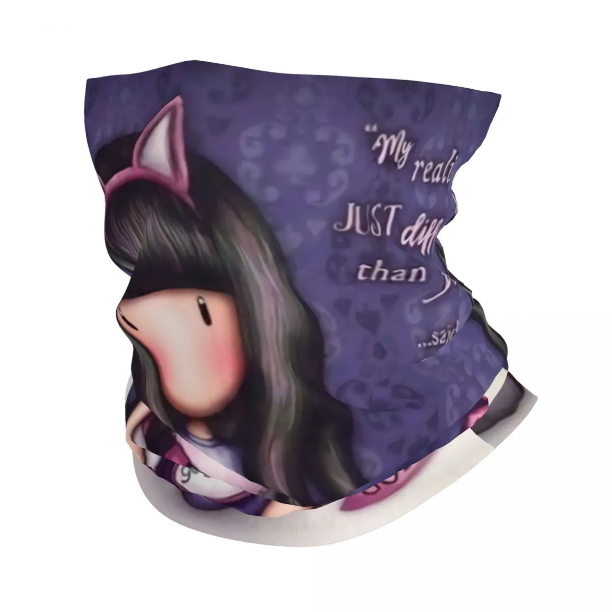 

Зимняя повязка на голову с аниме-анимацией, Санторо, горловина, женский шарф-труба для кемпинга, Мультяшные герои, ТВ-фильмы, бандана для лица, гетры