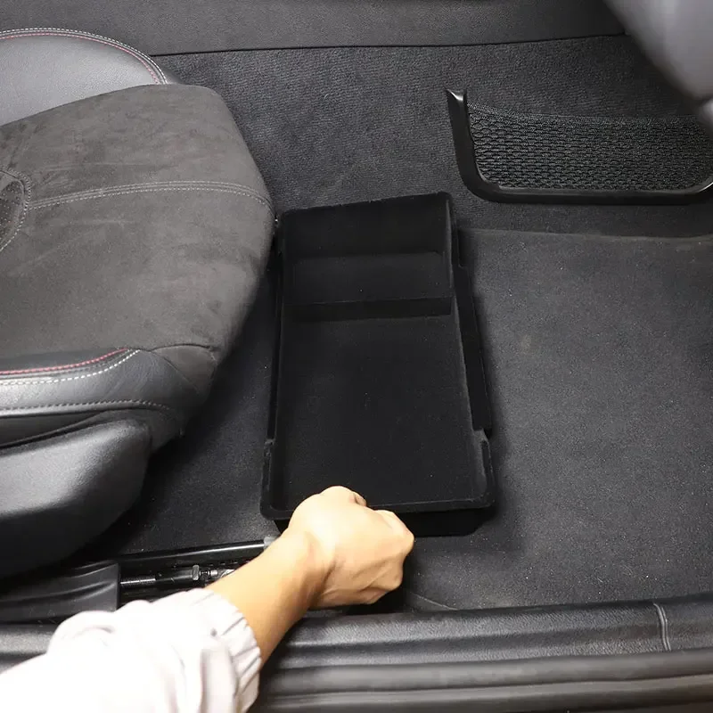 Для Toyota Supra MK5 A90 A91 2019-2023 ABS черный автомобильный ящик для хранения под