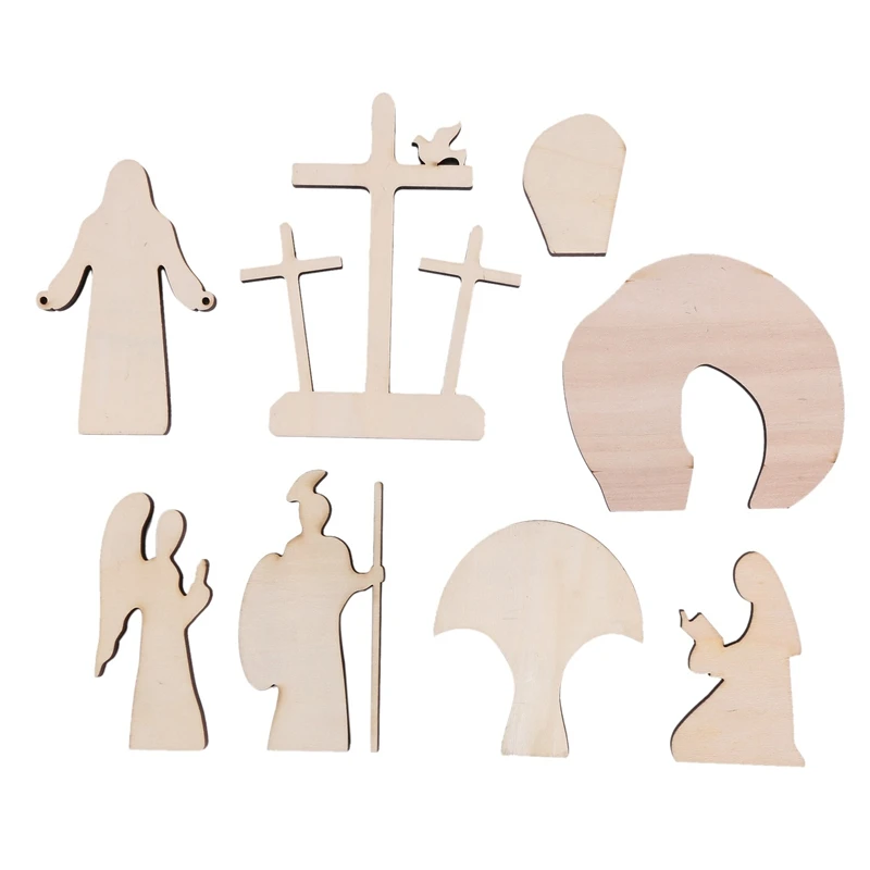 

Easter Decorations Easter Decor Resurrection Scene Set Wooden Collectible Figurines Religious Easter Decor For Home