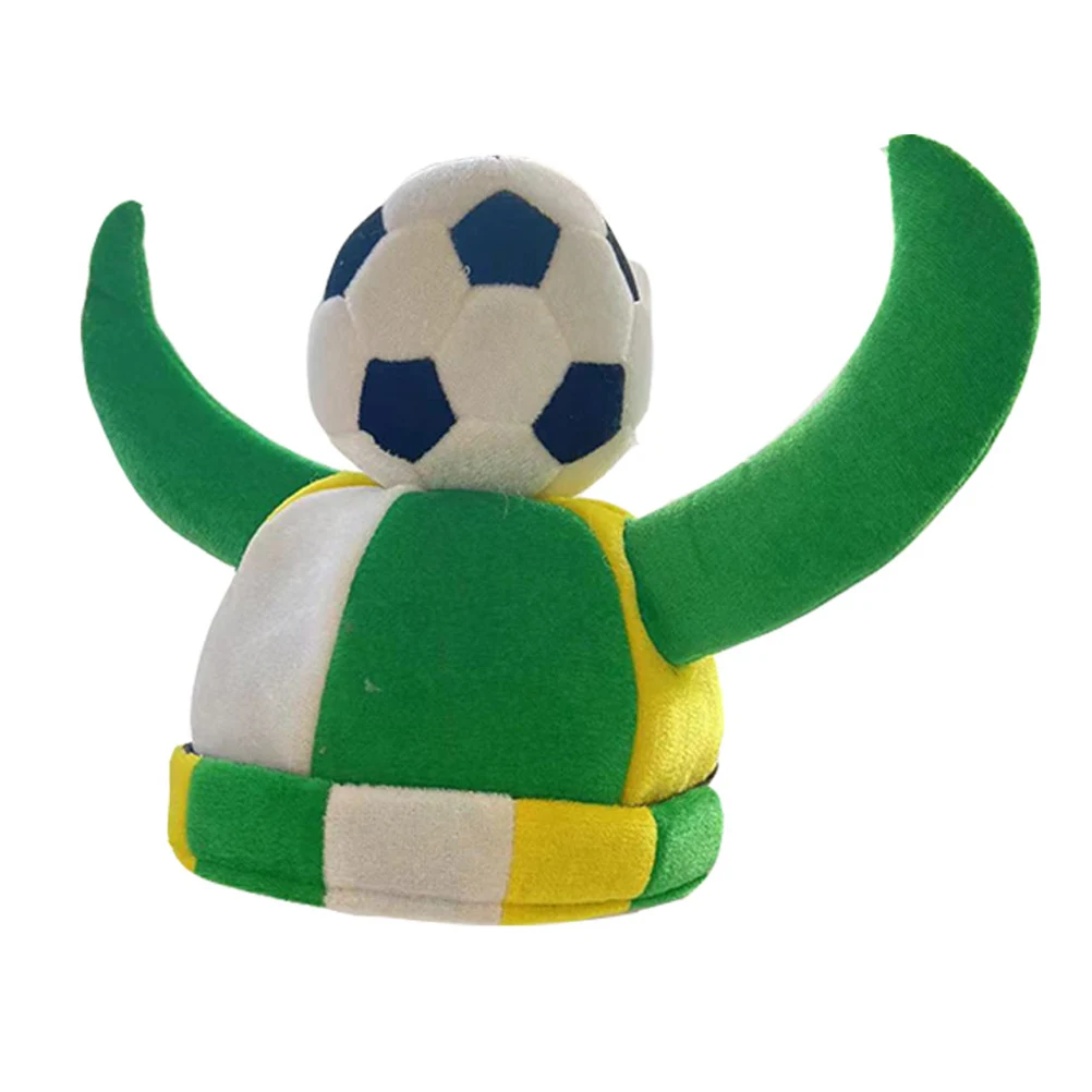 

Football Cap Football Match Hat Soccer Game Cap Headwear Costume Party Dress-up For Football Fan Cheering