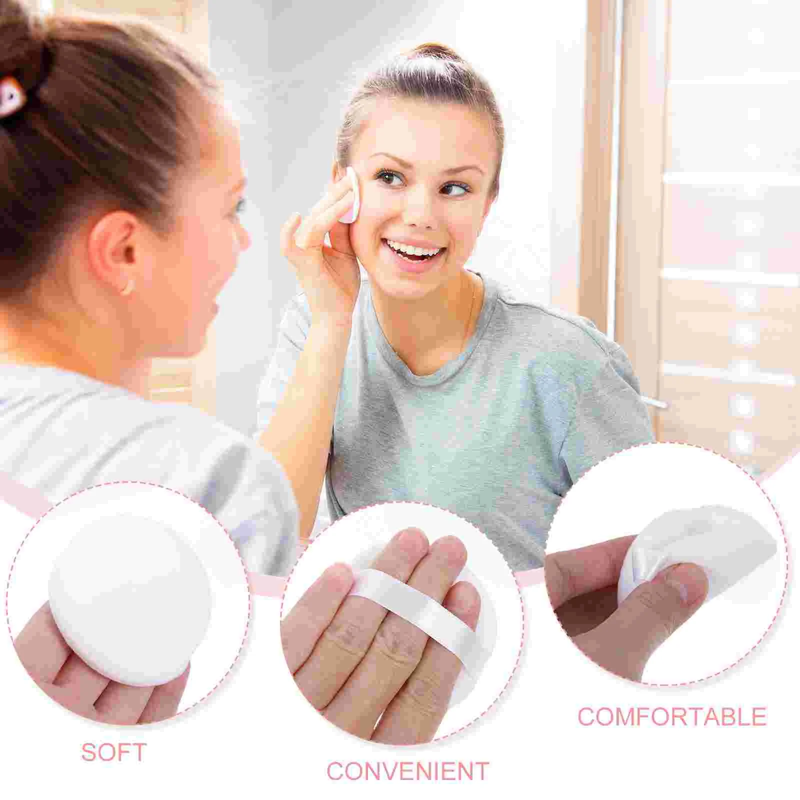

Puff Powder Makeup Puffs Facesponge Beauty Smalltool Girl Pad Plush Foundationbody Setting Compact Facial Triangle Velour Woman