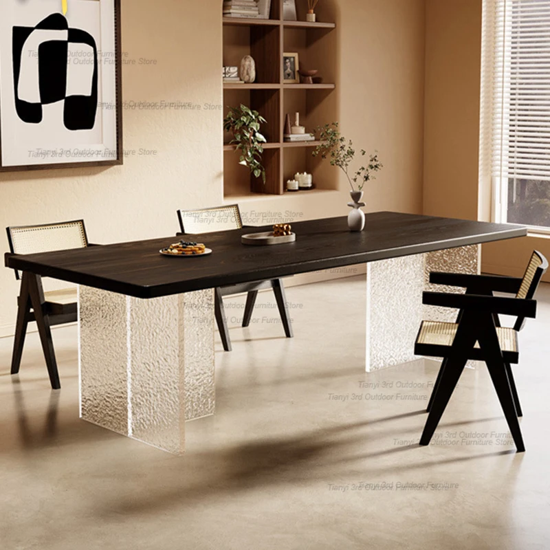 Роскошные обеденные столы в скандинавском стиле деревянные журнальные столики