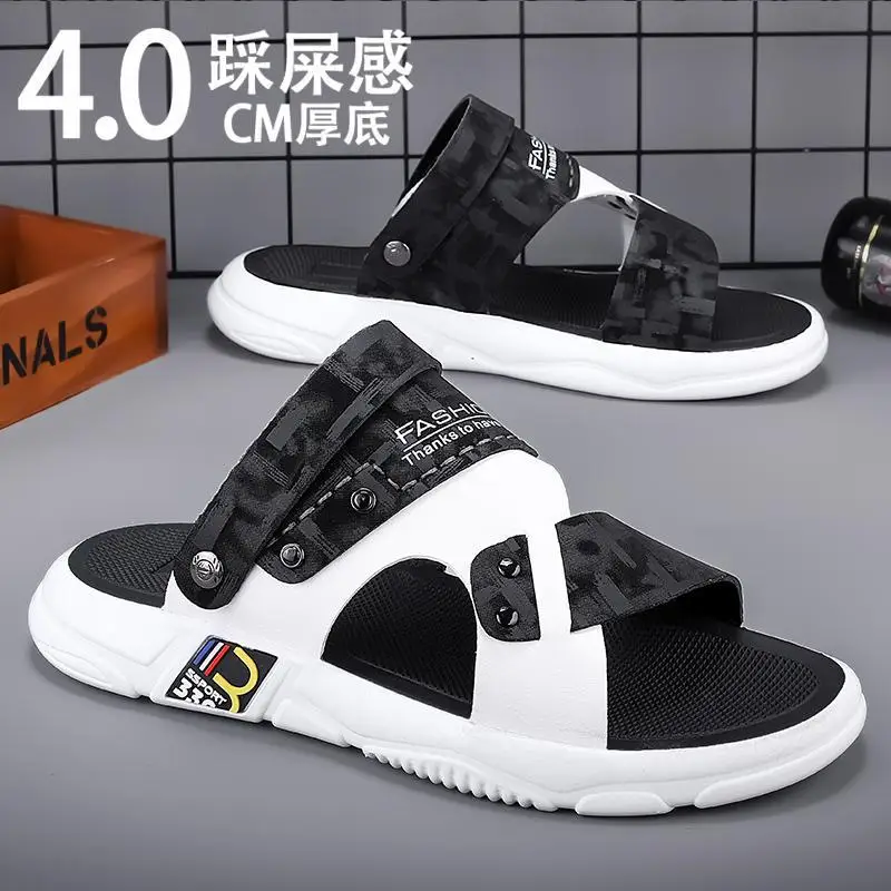 

Мужские сандалии, Новинка лета 2023, уличная одежда, сандалии двойного назначения, Спортивные Повседневные износостойкие пляжные тапочки для мальчиков