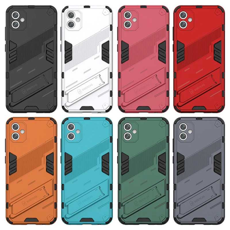 For Samsung Galaxy A04E Case Cover For Samsung A04E Capas New Phone Back Bumper Shockproof Kickstander For Fundas Samsung A04E
