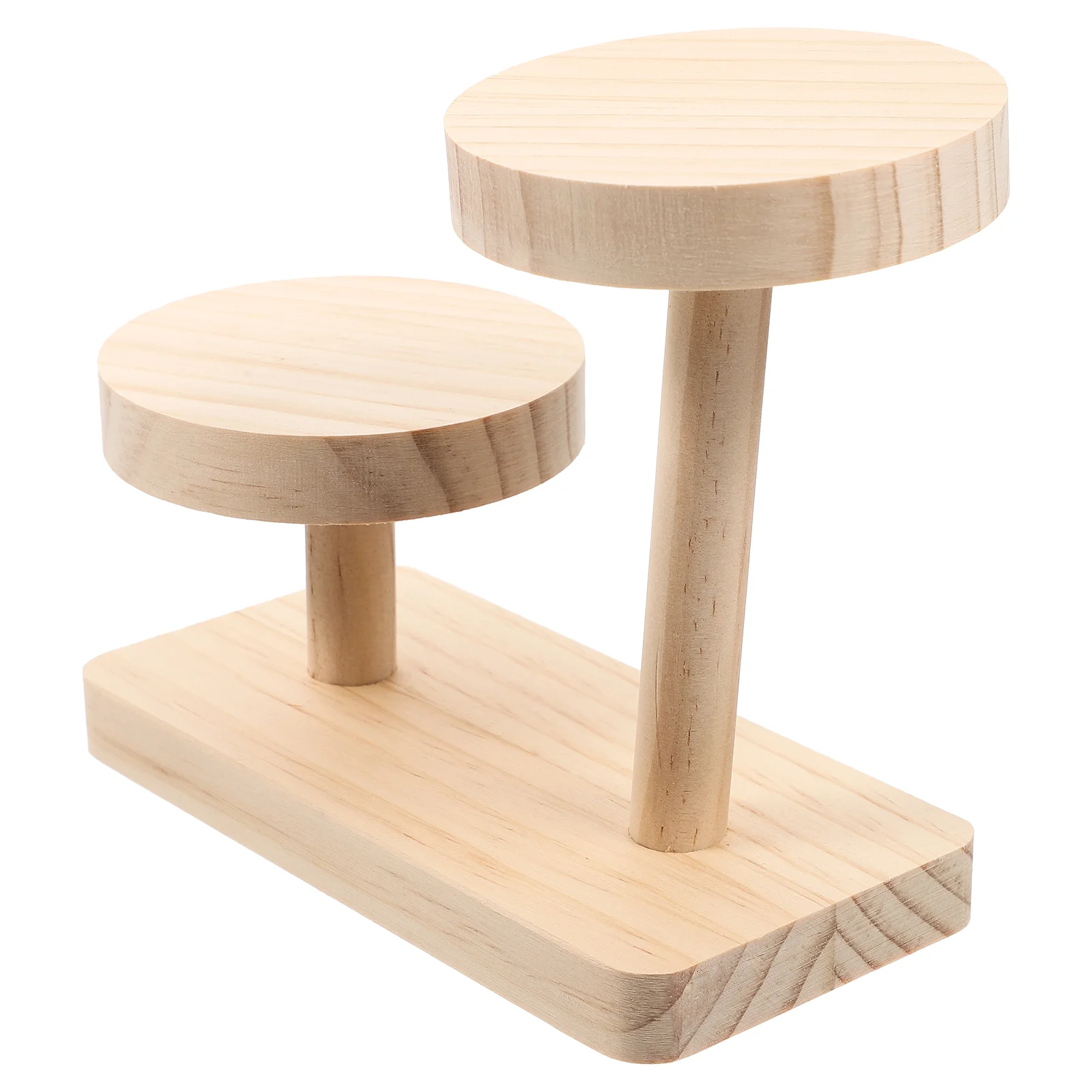 

Display Stand Jewelry Holder Cake Cupcake Wooden Rack Earring Tiered Rustic Riser Dessert Risers Wood Tray Ring Tower Pedestal