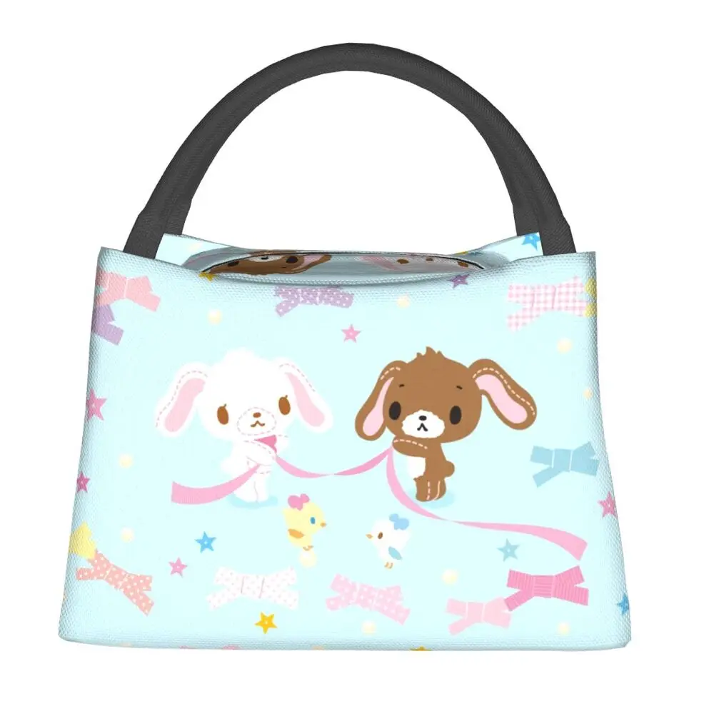 

Sugarbunnies Japanese Cartoon Animation Characters Insulated Lunch Tote Bag for Women Resuable Thermal Cooler Bento Box
