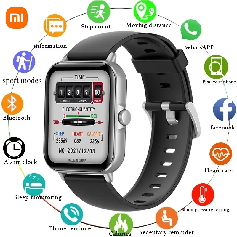 

Смарт-часы Xiaomi для мужчин и женщин, спортивный фитнес-трекер, пульсометр, мониторинг сна, Смарт-часы, Смарт-часы для телефонов Android, iOS