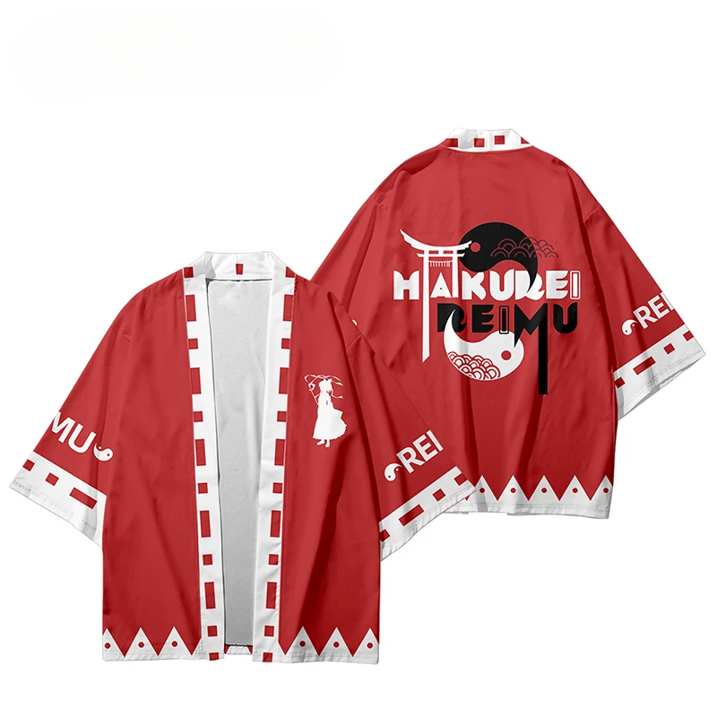 3D аниме TouHou Project Kirisame Marisa Saigyouji Yuyuko Hakurei Reimu Youmu Konpaku Косплей Костюм Кимоно Кардиган