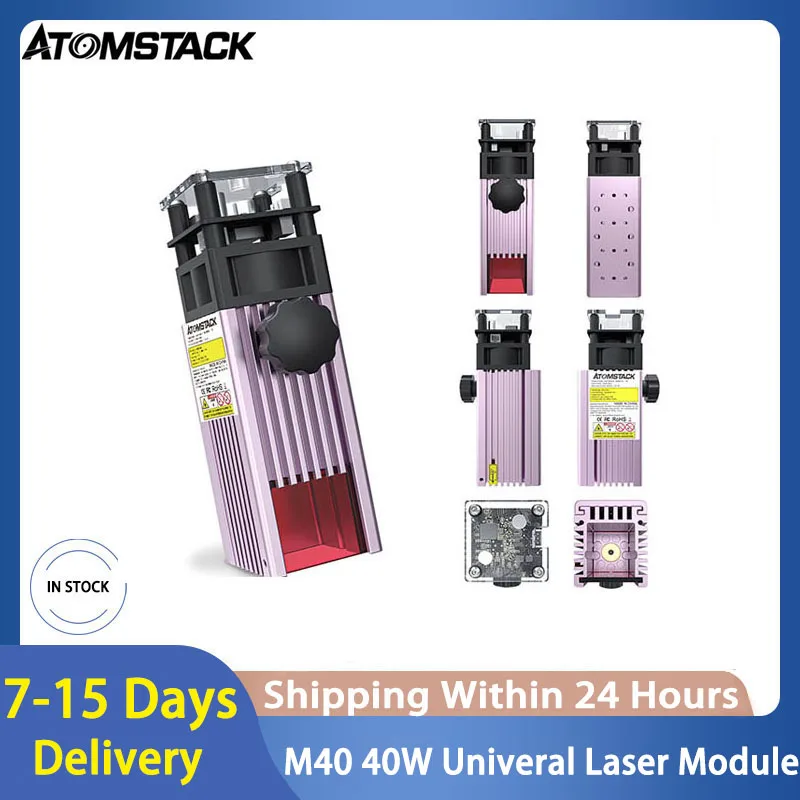 ATOMSTACK M40 40W Univeral Laser Engraver Module For Engraving Machine PVC /Wood/Leather/Metal/Acrylic CNC Router Cutting