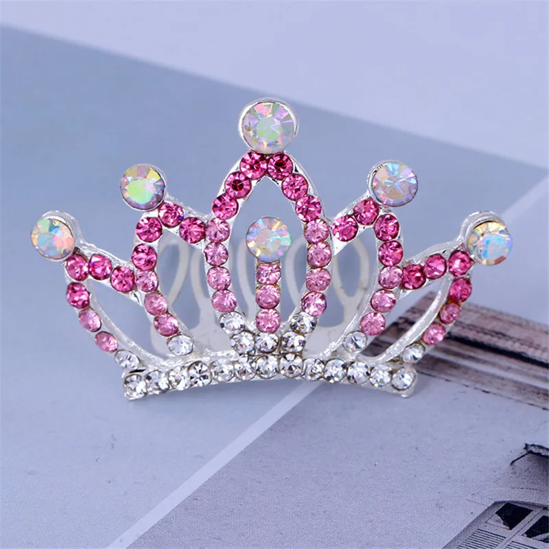

Wholesale Cheap High Quality Baby Infants Cute Rhinestone Pink Mini Tiara