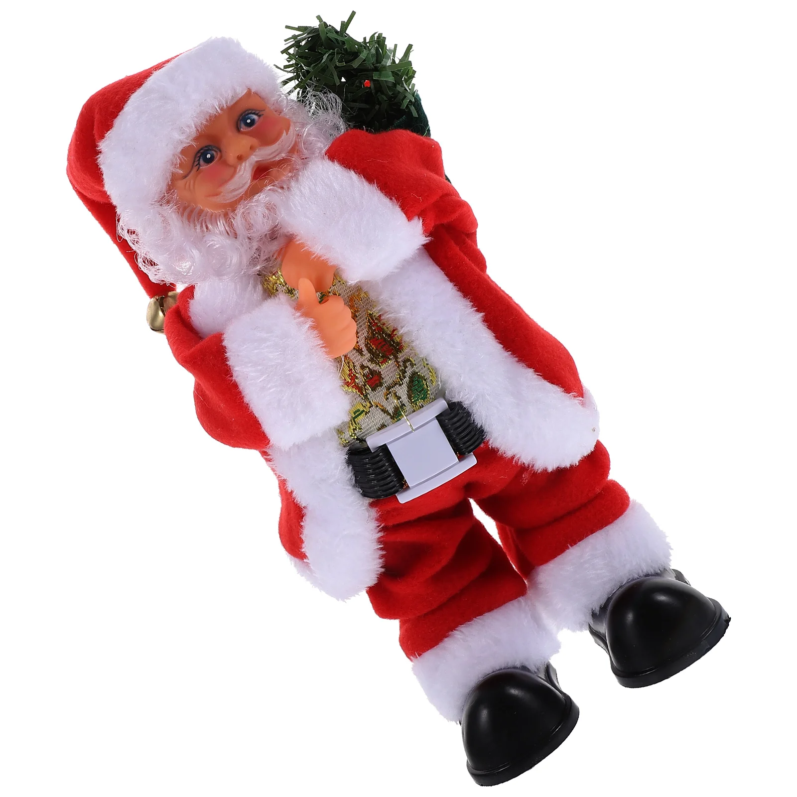 

Electric Santa Claus Xmas Statue Christmas Figurine Music Tabletop Ornament Plastic