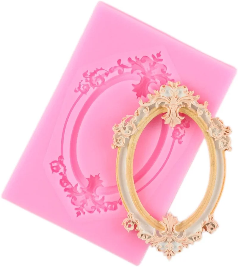 Кружевная форма для помадки кружевная рамка фотографий силиконовая конфет