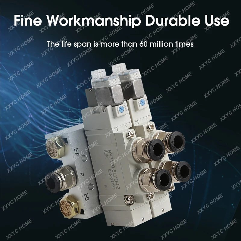 SY3120 многоходовой комбинированный цилиндрический управляющий клапан SMC