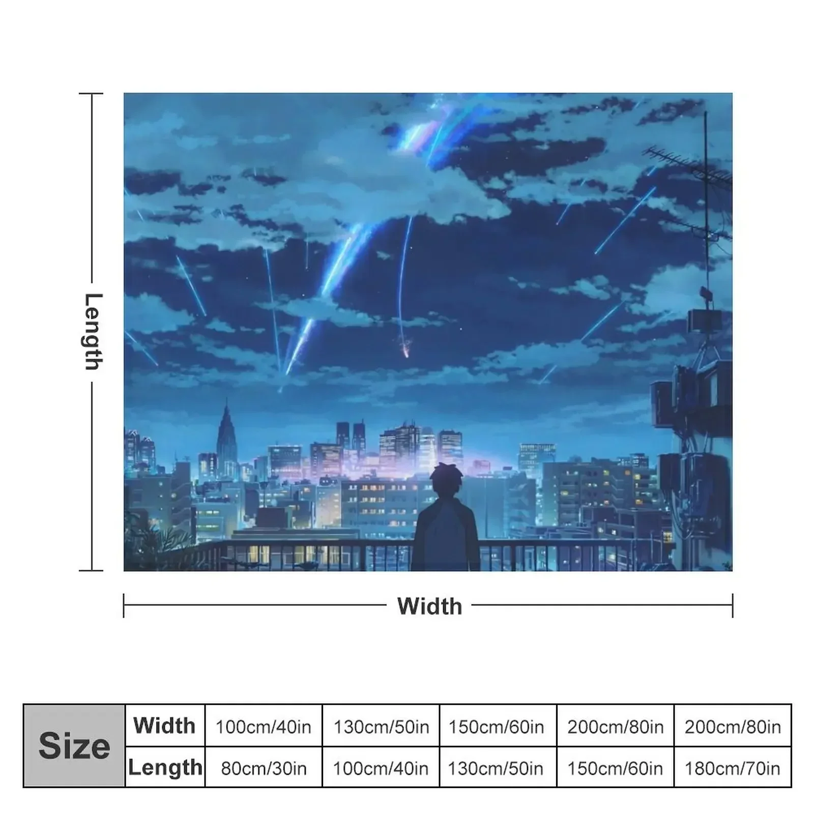 Одеяло для балкона kimi no na wa // your name Taki Stars забавный подарок одеяла пикника