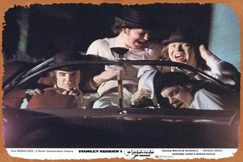 Плакат Zuhhg Vntge Move CLOCKWORK ORNGE Orgnl FOH 8x10 Lobby Crd Stll 10 Stnley Kubrck Tn Sgn ретро плаката Clssc Old Flm M