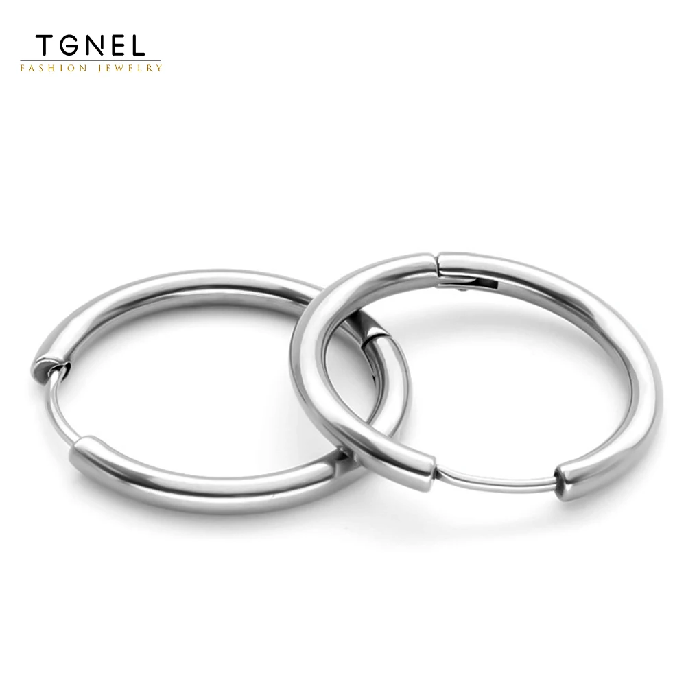 Маленькие серьги-кольца TGNEL для женщин и мужчин
