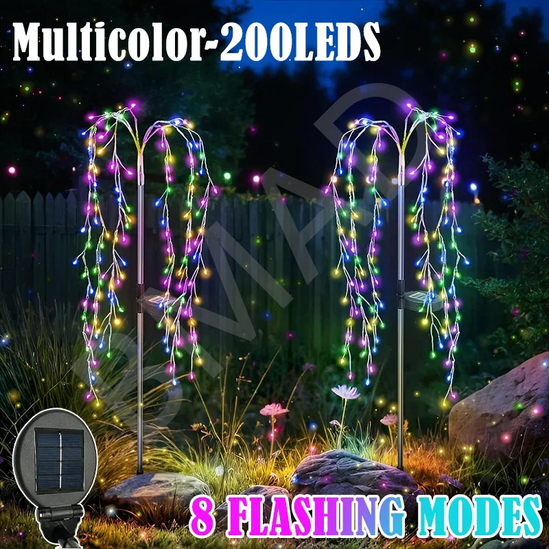 

Солнечные гирлянды LED теплый белый/многоцветный