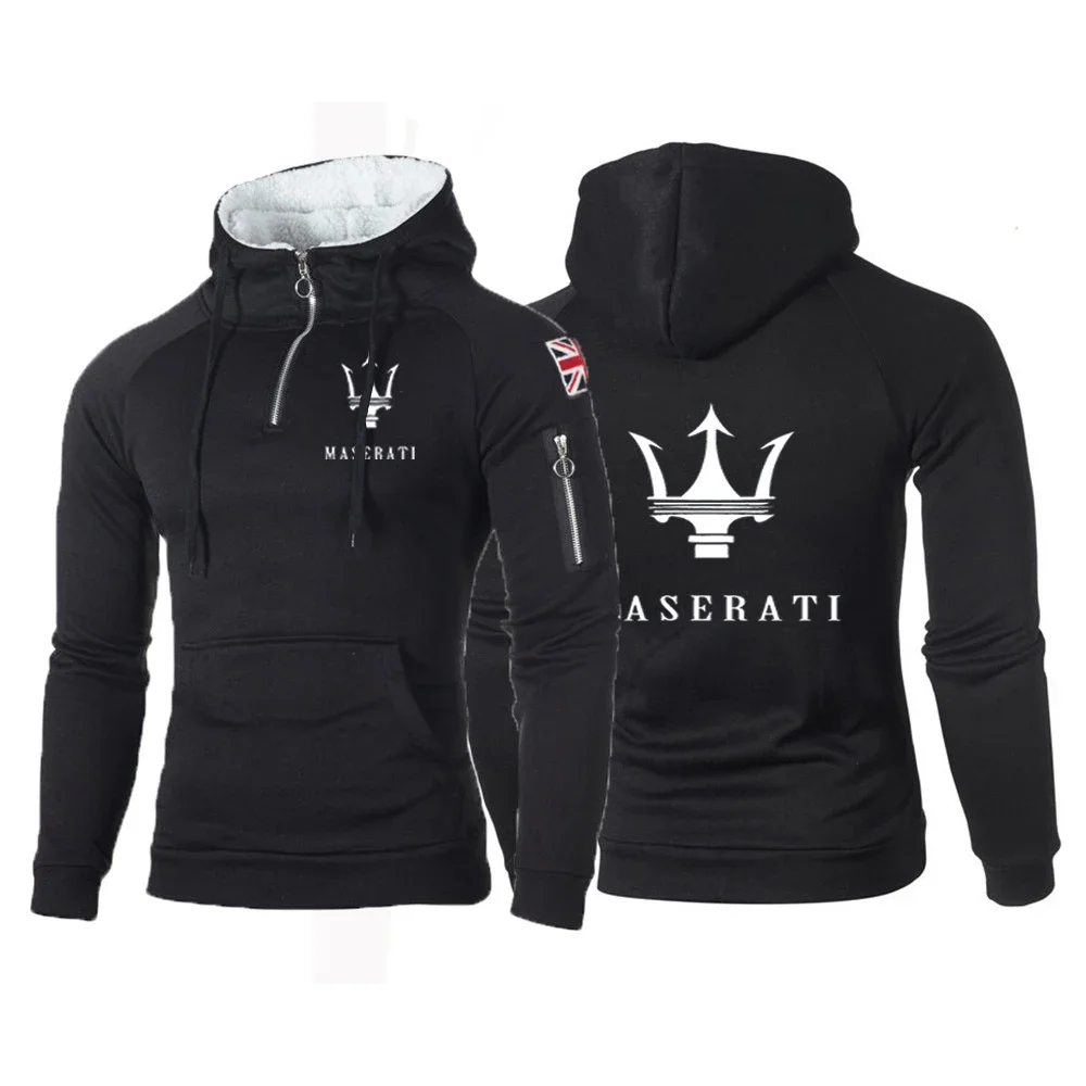

Racing Car For Maserati 2023 New Classic Cotton Sport Running Solid Color Simplicity Self-cultivation Fitness Hoodies Sportswear