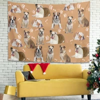 hfrhkudl tapestry decoration tapestries english bulldog bedroom decor wall hanging porch hangings table cloth indoor bed spreads