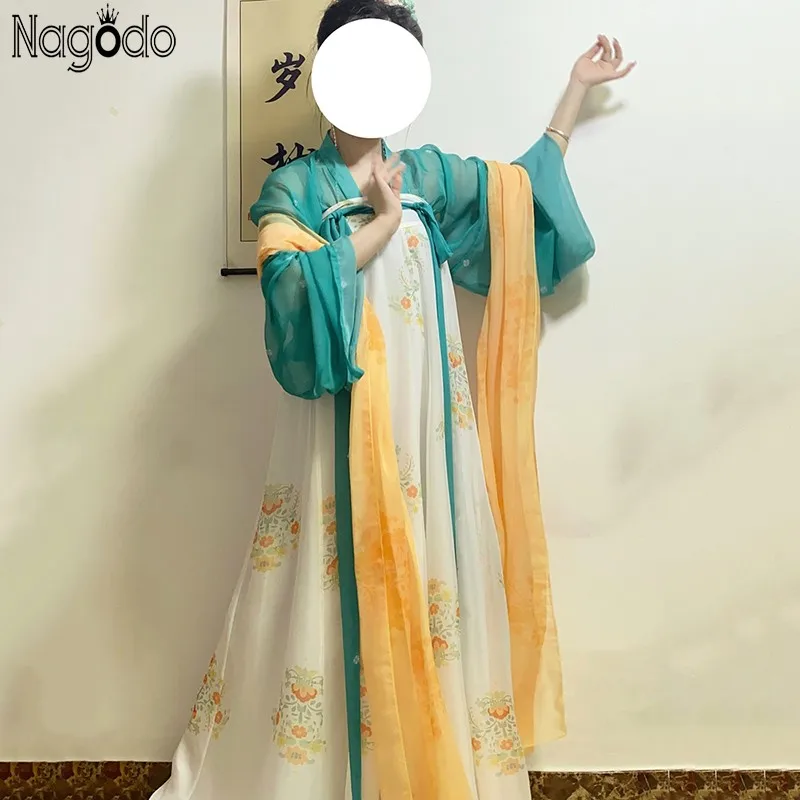 Nagodo Hanfu Women Fairy Dress Cosplay Chinese 2022 Oriental Daily 3 Piece Sets Tang Song Dynasty Clothing Hanfu Set