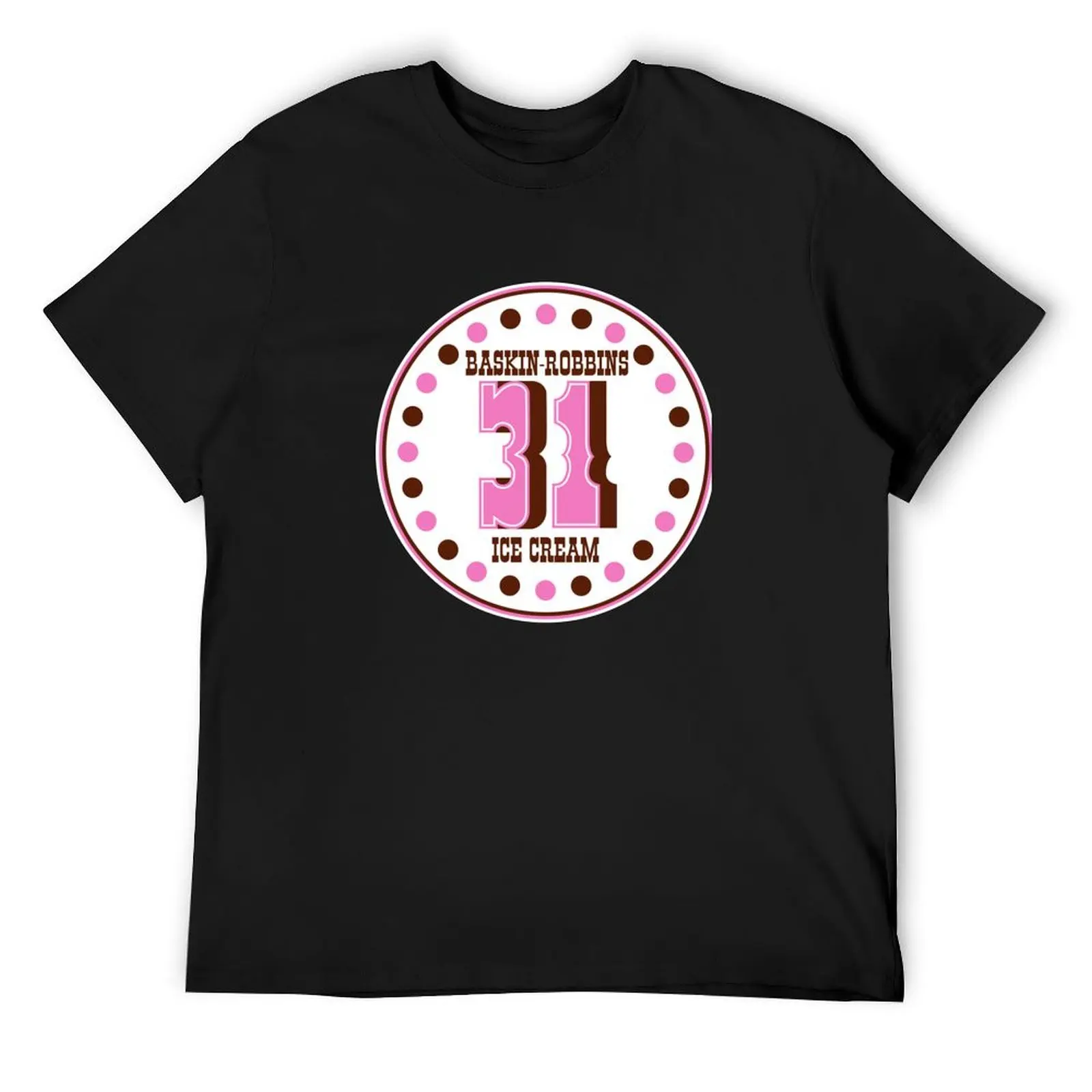 Винтажная футболка с логотипом Defunct Baskin-Robbins 60-70-х годов и мороженого