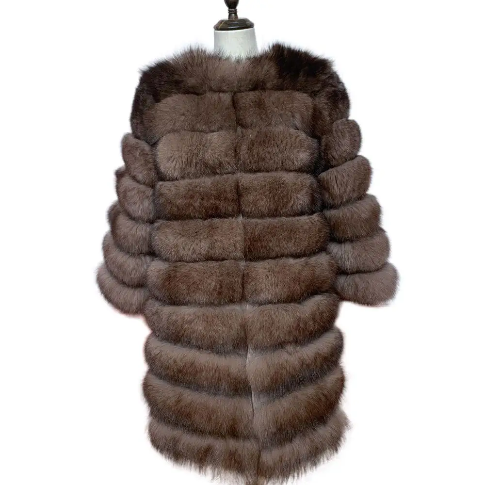 Winter Real Fox Fur Fur Coat Women Natural Real Fur Jackets Vest Fashion Temperament Thermal Outerwear For Women All-matching