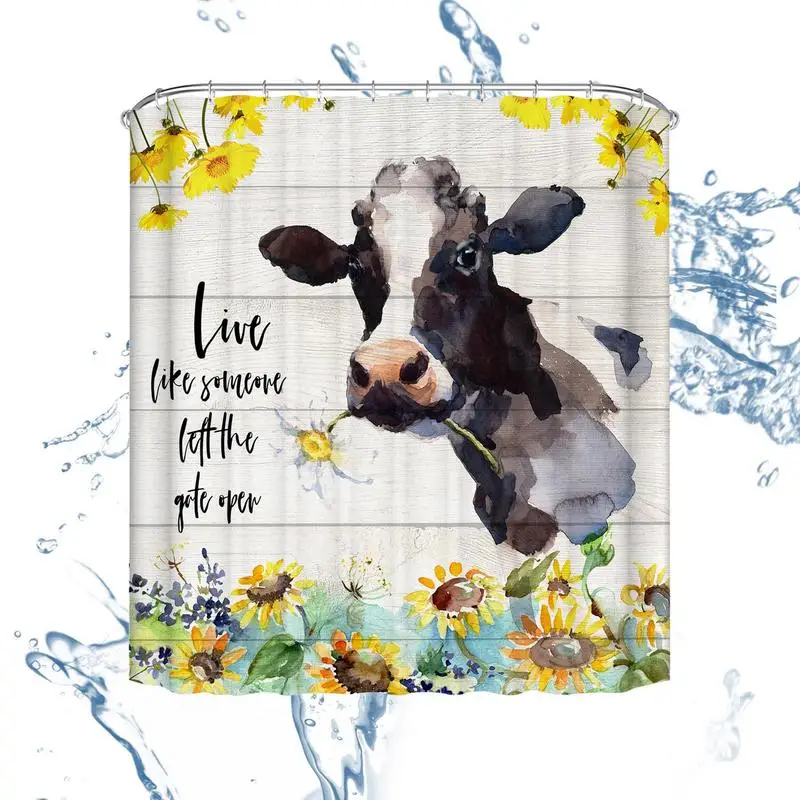 

Симпатичная Водонепроницаемая шторка для душа, шторка для душа в эстетике, Детские забавные Красочные Прекрасные шторы в виде животных, шторка для ванной