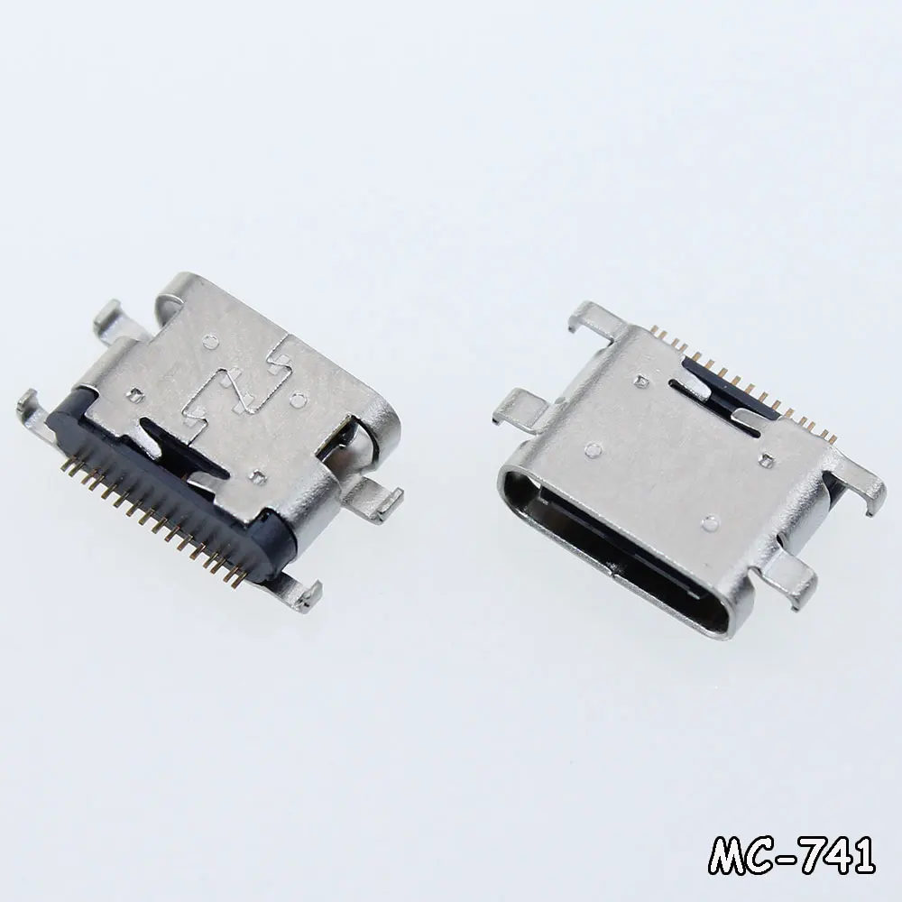 

1-10pcs USB 3.1 Type C Connector 16Pin Female SMT Tab jack Version Socket For Kubi iplay40 tail plug Type-C Charging Port