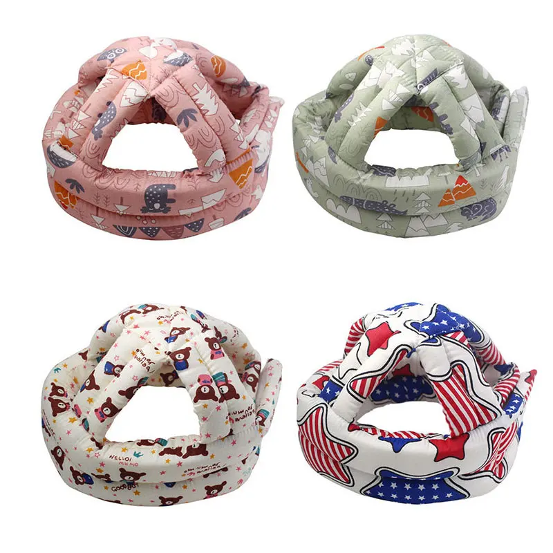 Защитный шлем для малышей мультяшный защиты от столкновений детская шапка шлемы