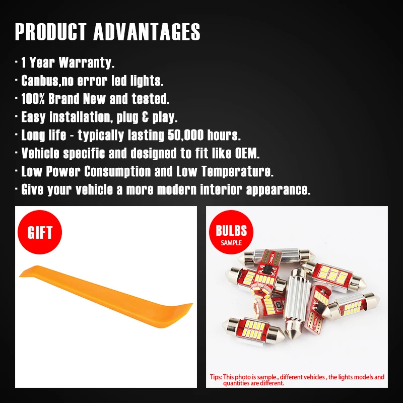 Автомобильные внутренние фары для Toyota Land Cruiser Prado 80 100 200 120 150 FJ светодиодные