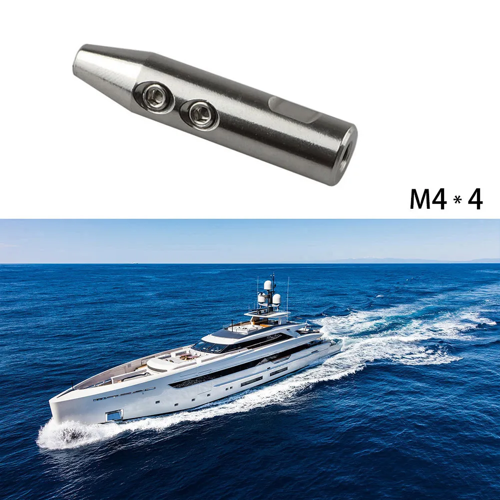 

1PCS 316 Stainless Steel Conical Connector Wire Rope Connector M6*4 M6*5 Armless Wire Rope Accessory