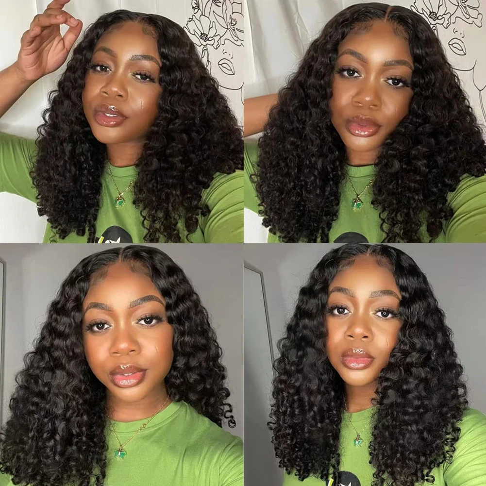 

AIMEYA Brazilian Remy Hair Deep Wave Wig 13x4 13x6 360 HD Lace Frontal Wig For Black Women Perruque Cheveux Humain Glueless Wig