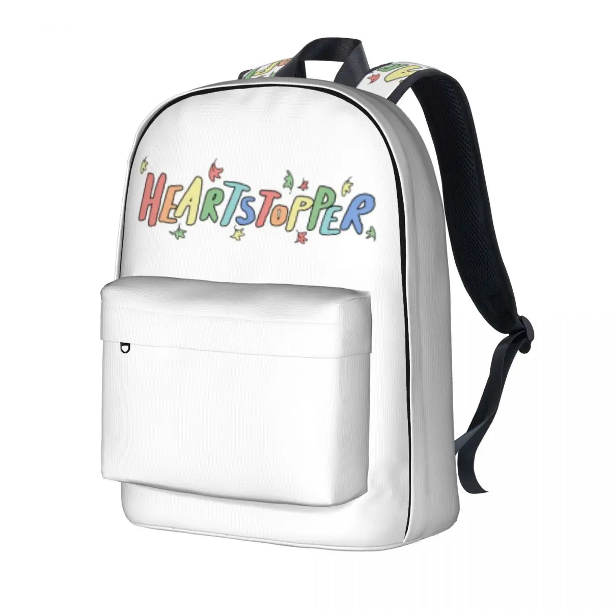 

Color Of Heartstopper Backpack heart love logo cute comic Travel Backpacks Female Colorful Durable School Bags Funny Rucksack