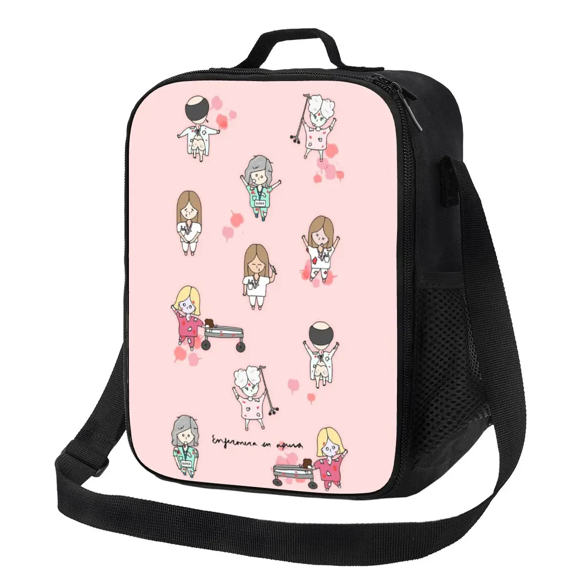 

Funny Nurse Resuable Lunch Box Leakproof Health Care Nursing Cooler Thermal Food Insulated Lunch Bag School Children Student