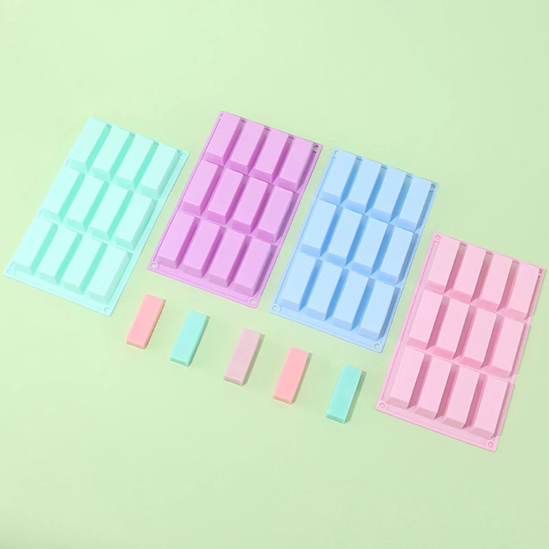 

1Pc 15-Cavity Square Silicone Cake Mold Small Strip Shape Mold DIY Baking Dessert Mousse Decorating Mould Bakeware Tool