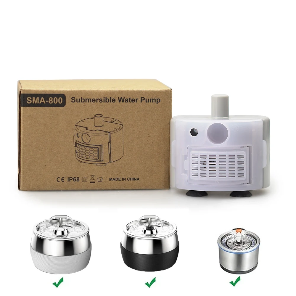

Water Pump LED Light Pet Cat Water Fountain Motor Accessories Replacement for Cat Flowers Drinking Bowl Water Dispenser