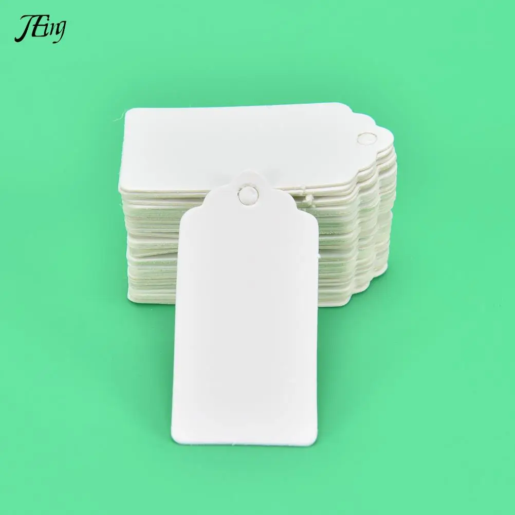 

100 шт., прямоугольные бирки для одежды, 4x2 см, 100 шт.