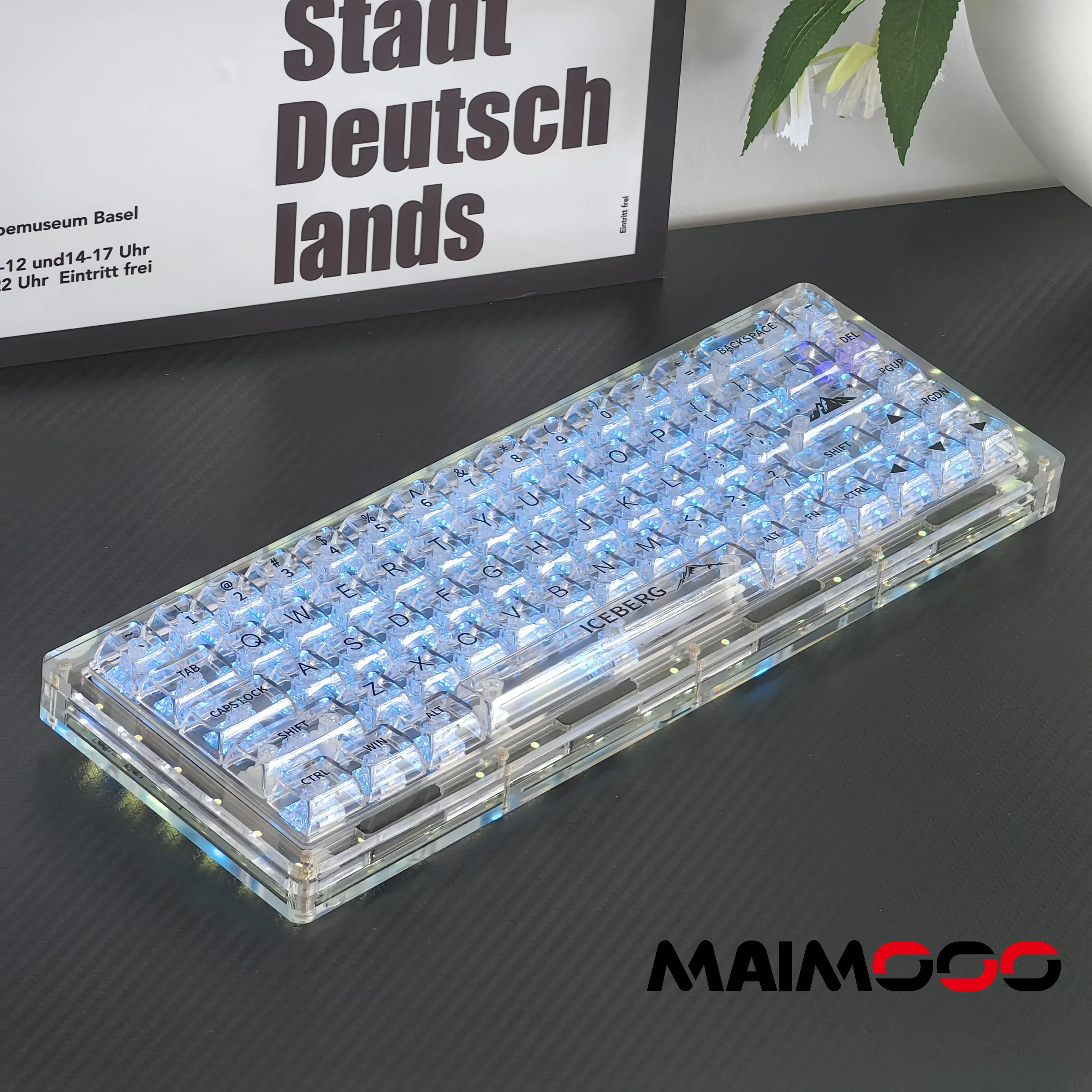 Механическая клавиатура MAIMOOO TK68 акриловый комплект для полупрозрачных 3 режимов/2