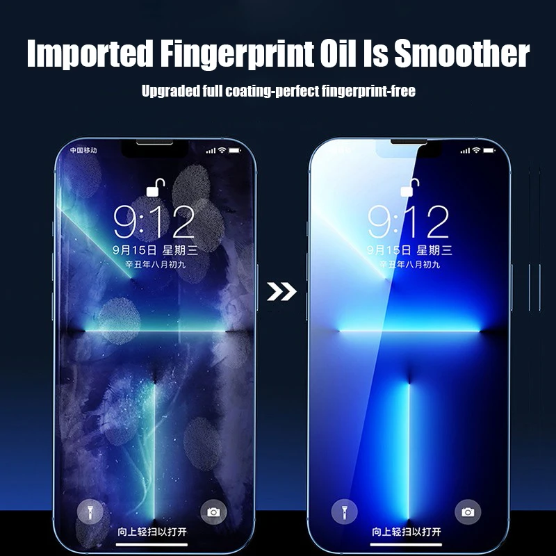 4pcs full cover protective glass on for iphone 12 11 13 pro max xr screen protector for iphone 11 12 13 xr xs max tempered glass free global shipping