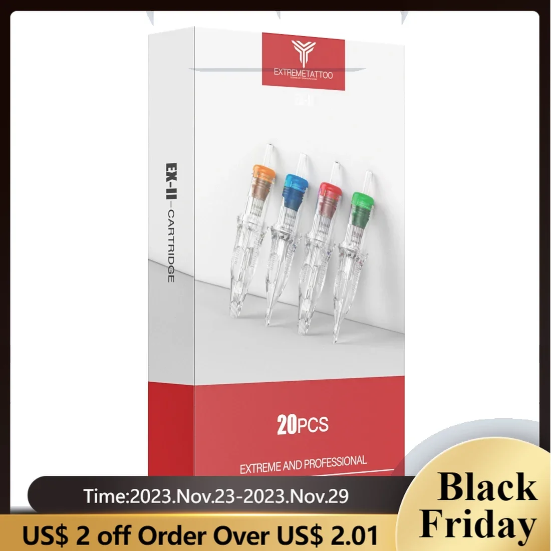 

Disposable 20pcs 1RL Permanent Makeup Sterile Tattoo Cartridge Round Liner Needles Tattoo Rotary Pen Supplies