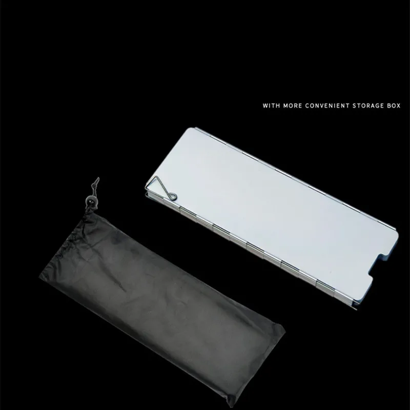 10 тарелок ветровая плита складная алюминиевая ветрозащитная для кемпинга на