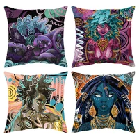 anime people throw pillow cover boy kids room aesthetics pillowcase luxury home decor decorative cushions for bed sofa 18x18
