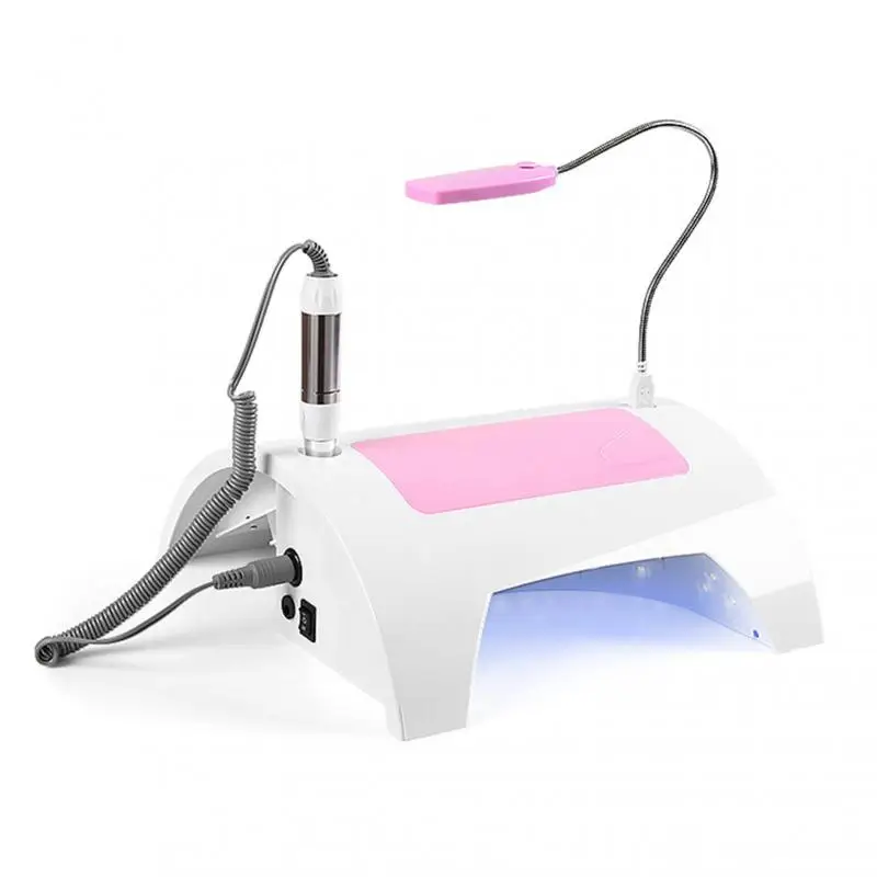

5 In1 Nail Polisher Dryer 60W 30LED Lamp Multi-purpose Phototherapy Machine Vacuum Cleaner Polisher Integrated Nail Art Tool