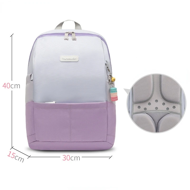 

New Children's Backpack Ridge Protector Lightweight Orthopedic Schoolbag Primary Girl Ergonomic Chest Buckle Backpack Boy